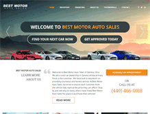 Tablet Screenshot of bestmotorautosales.com